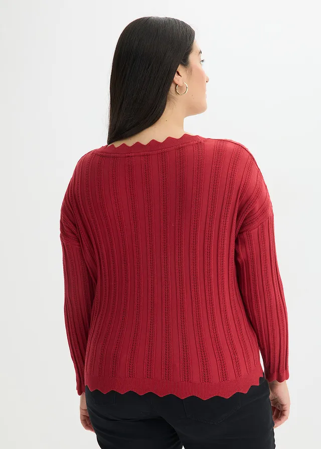 Kort ajour vest, Kleur: kersenrood