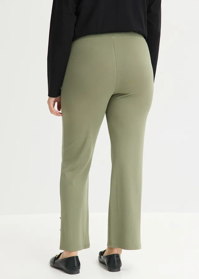 Pantalon en jersey Punto di Roma, Couleur: olive