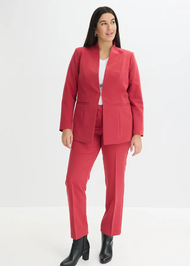 Tailleur pantalon (ens. 2 pces), Couleur: rouge cerise