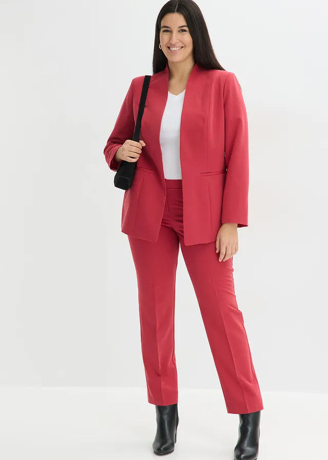 Tailleur pantalon (ens. 2 pces), Couleur: rouge cerise