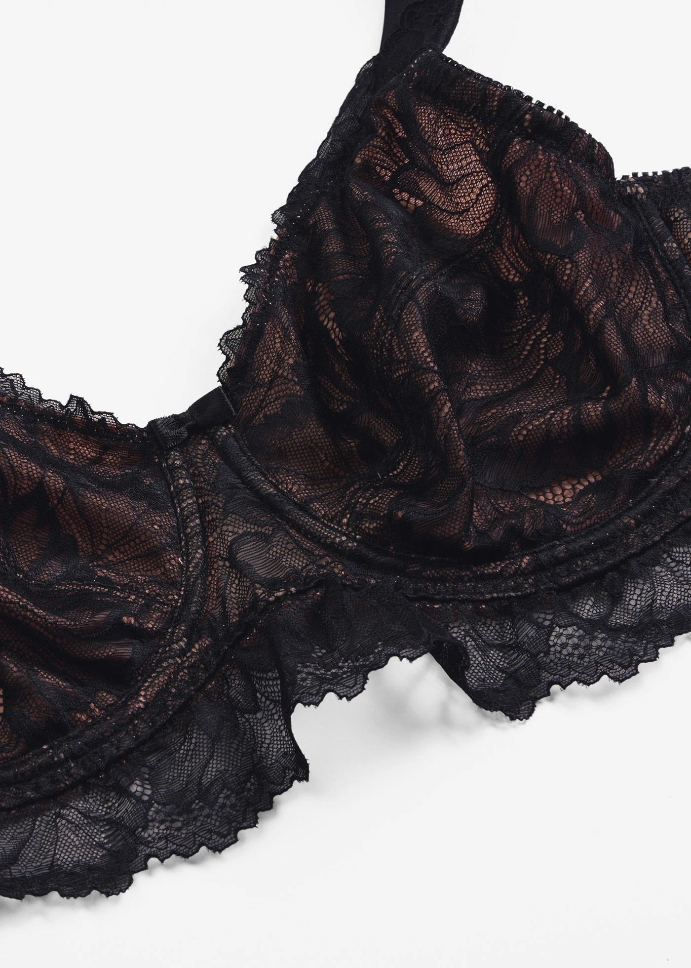 Minimizer bh met gewatteerde bandjes • zwart-lichtbruin • bonprix online shop