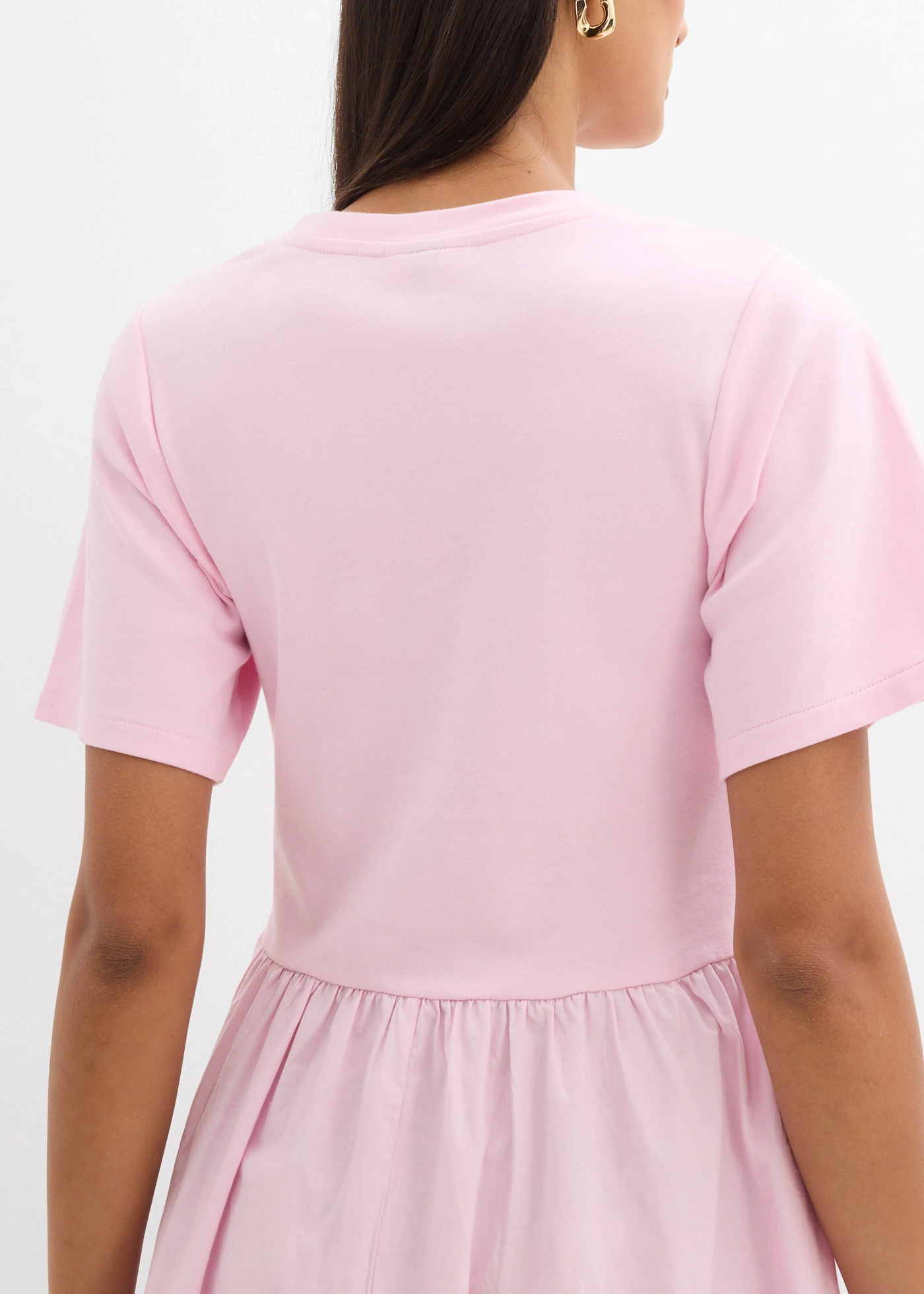 Midi-jurk van puur katoen • kristalroze • bonprix online shop