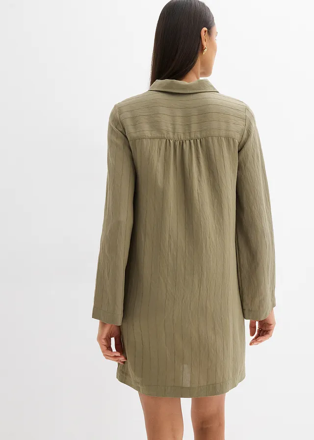 Blousejurk van een viscose-mix • olijfgroen • product-page.page-title-suffix