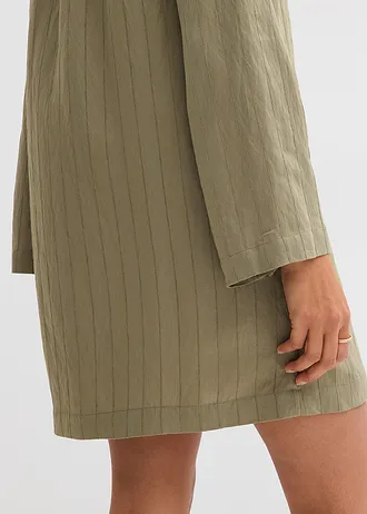 Rochie-bluză din material cu viscoză • oliv • magazin bonprix