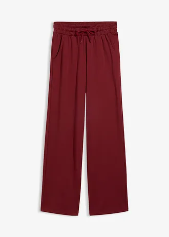 Wijde jersey broek van interlock