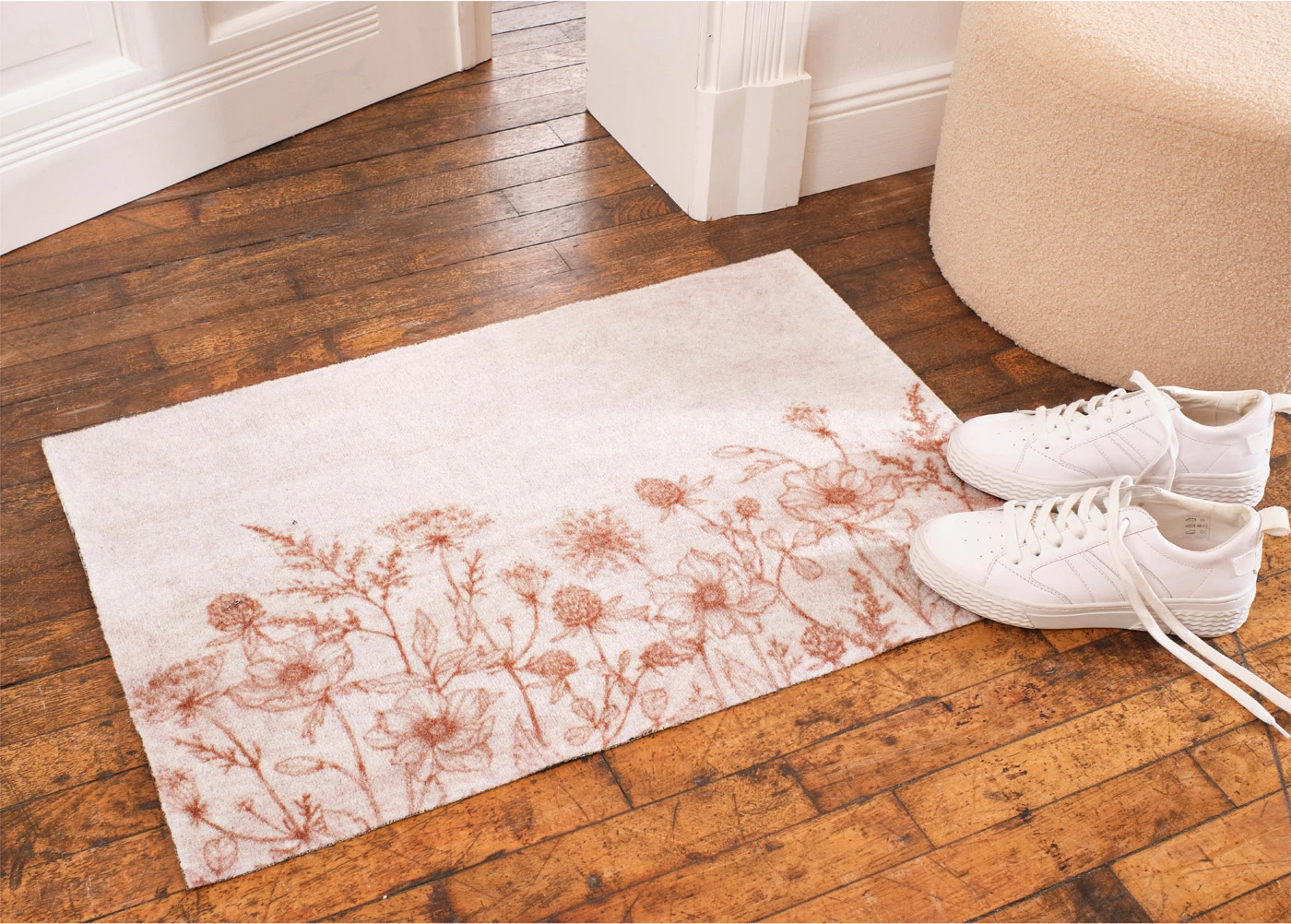 Covoraș de intrare cu design floral • natur floral • magazin bonprix