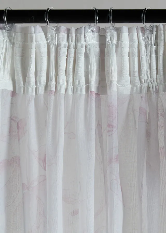 Rideau à imprimé floral (1 pce) • crème-rose clair • product-page.page-title-suffix