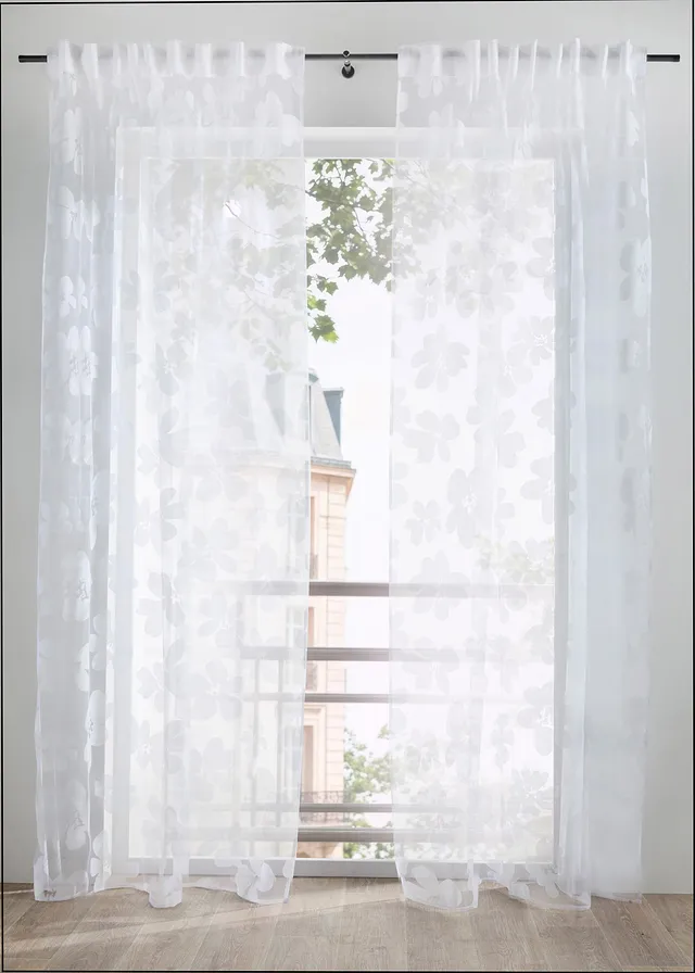 Perdea cu model (1buc/pac) • alb • magazin bonprix