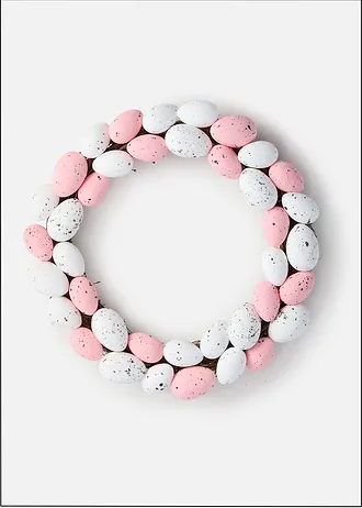 Deurkrans met eieren • wit-roze • bonprix online shop