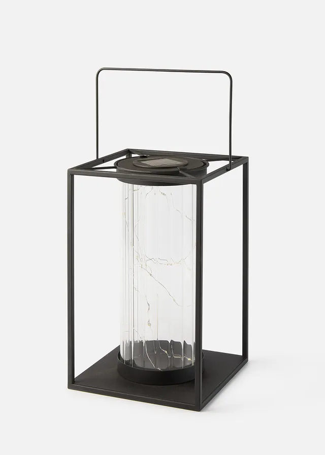 Lampion solarny • czarny • sklep bonprix