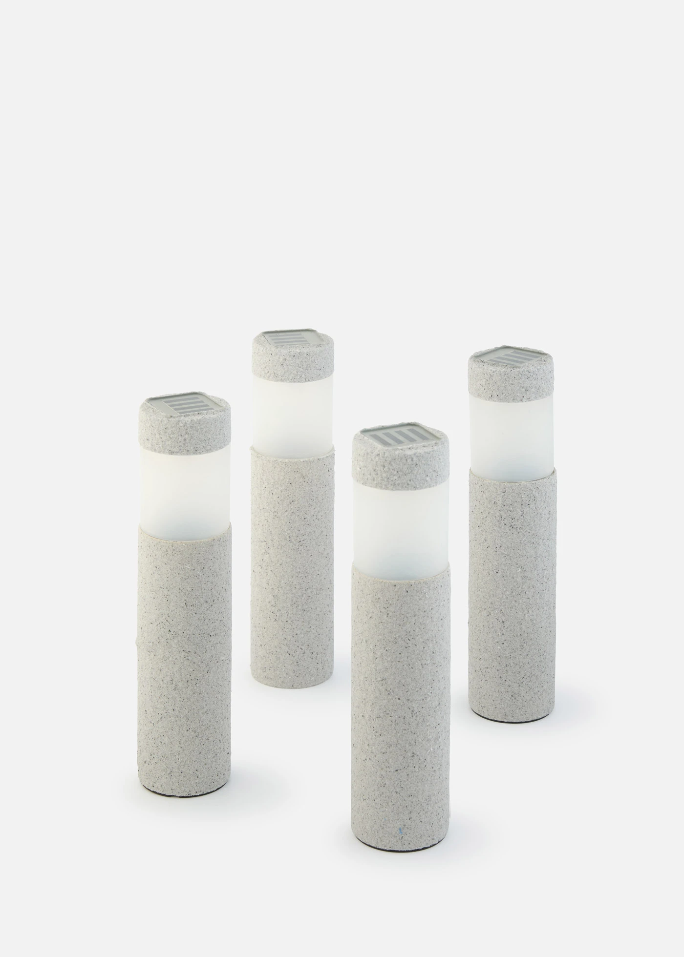 Lot de 4 lampes déco solaires de chemin • gris clair • Boutique bonprix