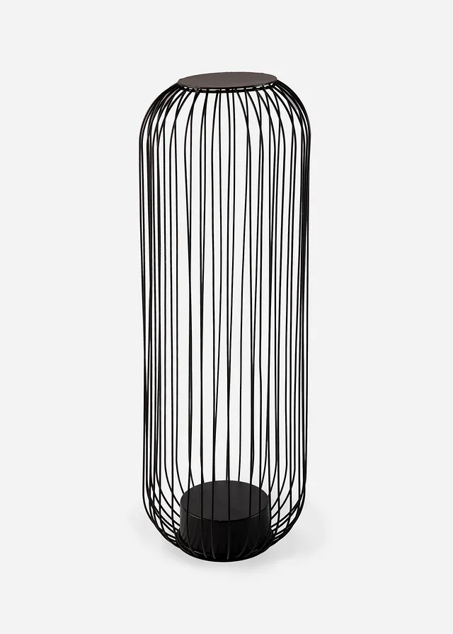 Suport lumânări din metal • negru • magazin bonprix