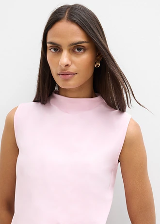 Top din mix de material elastic cu bumbac • roz cristal • magazin bonprix