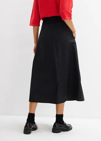 Midi rok van puur katoen • zwart • bonprix online shop