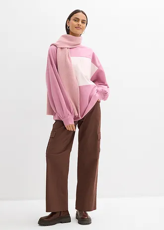 Sweat oversize 100% coton • mauve-rose clair • Boutique bonprix