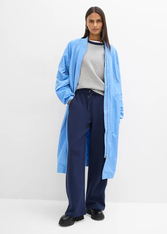 Pantalon sweat, Couleur: bleu foncé/bleu clair