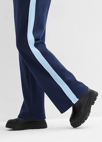 Pantaloni casual din material cu bumbac • bleumarin/bleu • magazin bonprix