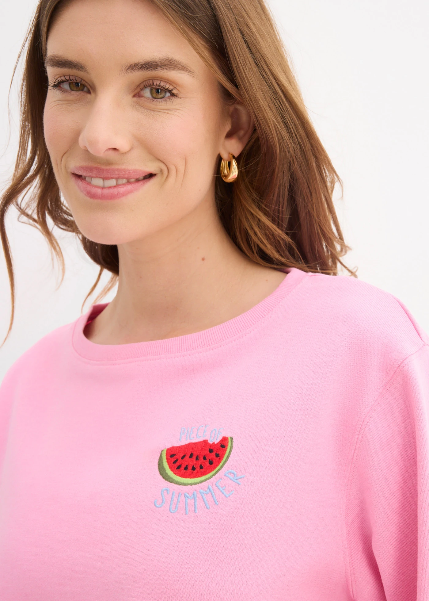 Bluză casual din bumbac 100% • roz • magazin bonprix