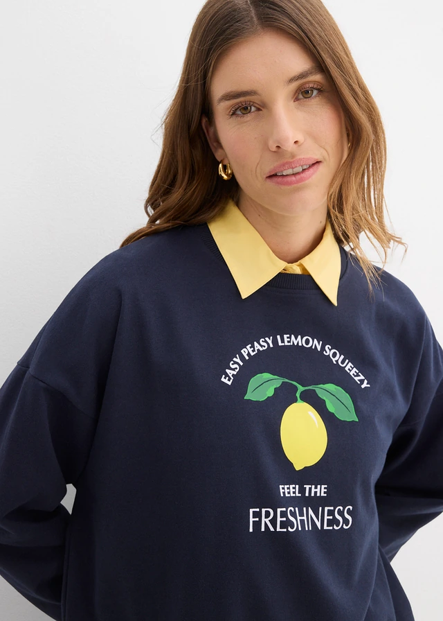Oversized sweater • donkerblauw • product-page.page-title-suffix