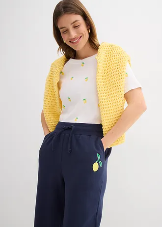 Sweatpants van puur katoen • donkerblauw • bonprix online shop