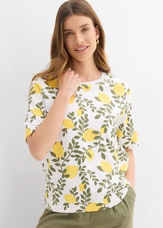 T-shirt van puur biologisch katoen, Kleur: wit