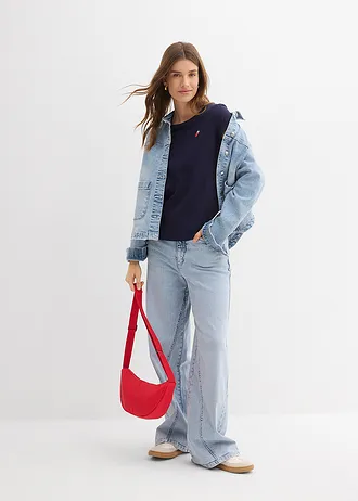 Tričko z čisté bavlny • tmavě modrá • bonprix obchod