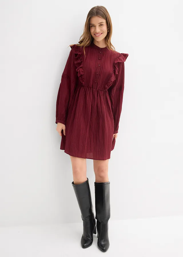 Robe à volants • rouge rubis • product-page.page-title-suffix