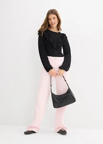 T-shirt en viscose extensible, Couleur: noir