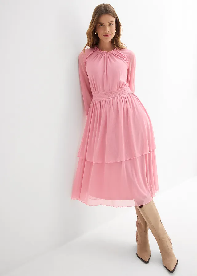 Robe en jersey et mesh fin • orchidée fumé • product-page.page-title-suffix