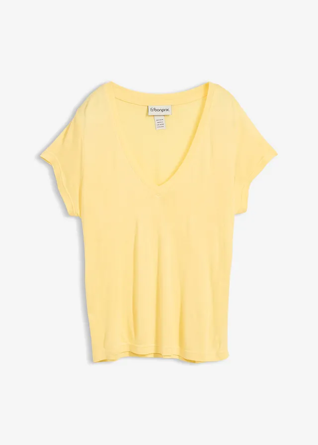 Tricou din viscoză moale • galben mediu • magazin bonprix