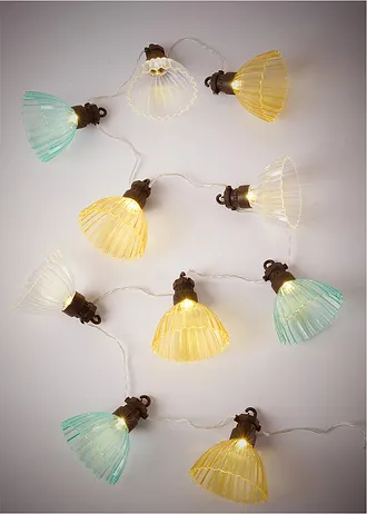 LED-lichtslinger in de vorm van bloemkelken • geel-groen-wit • bonprix online shop