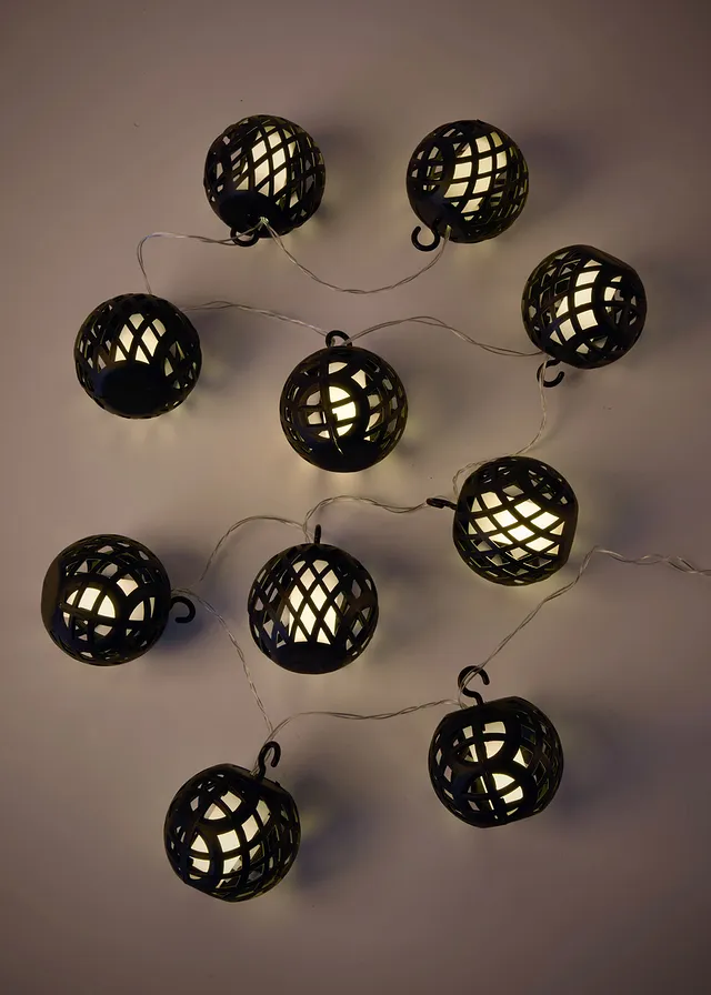 Guirlande lumineuse LED à boules en mesh • noir • product-page.page-title-suffix