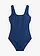 Maillot 1 pièce échancrure haute dans le dos, Couleur: bleu profond