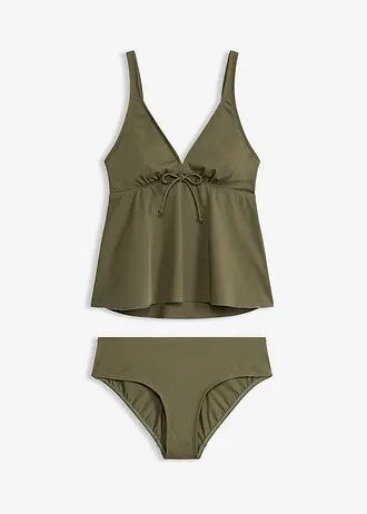 Costum de baie tankini cu bretele ajustabile (set/2piese)