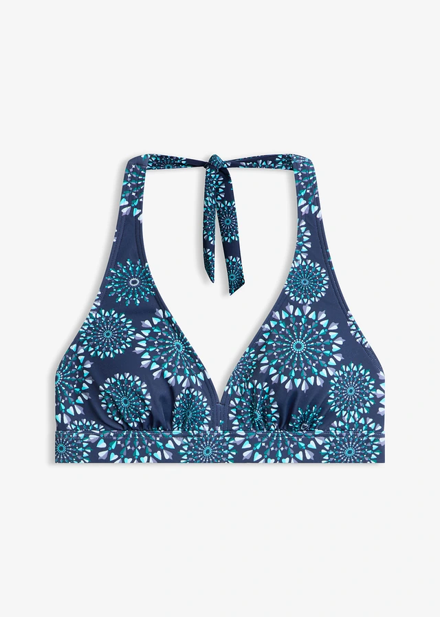 Halter bikinitop met V-hals