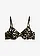 Beugel bikinitop met softcups, Kleur: offwhite-zwart-olijfgroen gebloemd
