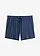 Strandshort in een soepele viscosemix, Kleur: diepblauw