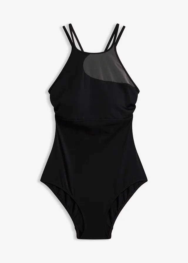 Maillot 1 pièce avec empiècement mesh