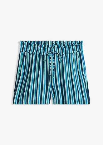 Strandshorts van gestructureerd crinkle • diepblauw gestreept • bonprix online shop