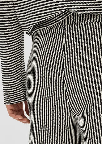 Jersey broek • zwart-wolwit gestreept • bonprix online shop