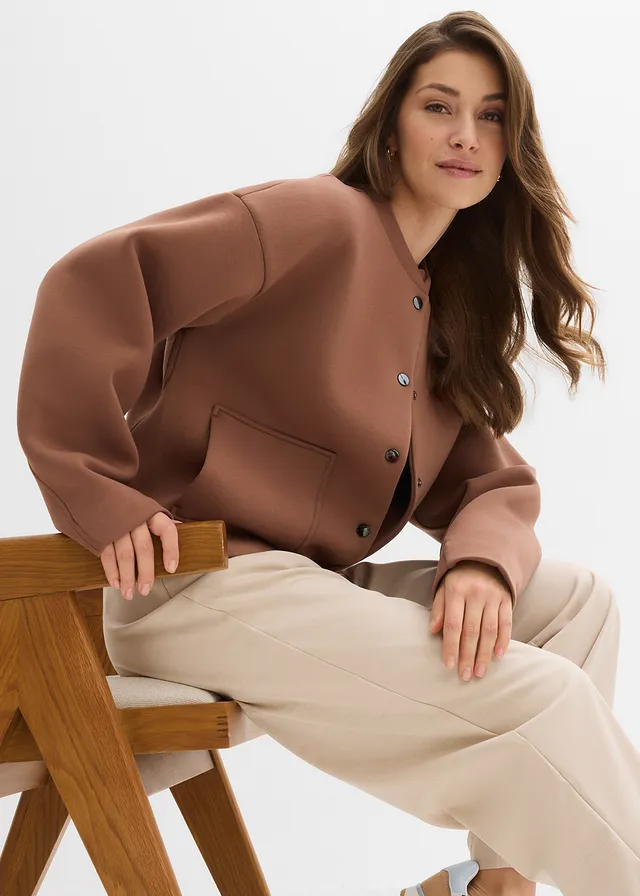 Blouson en néoprène confortable • marron • product-page.page-title-suffix