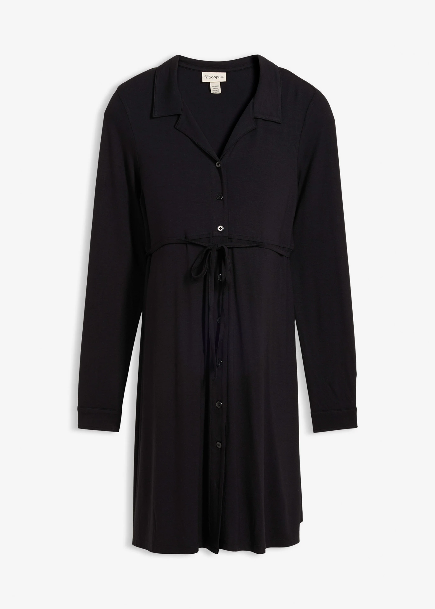 Robe de grossesse et d’allaitement en jersey viscose • noir • Boutique bonprix