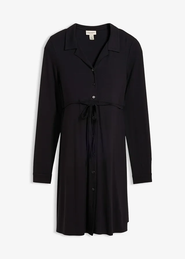 Robe de grossesse et d’allaitement en jersey viscose • noir • Boutique bonprix