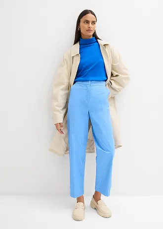 Pantaloni chino din twill din bumbac • albastru mediu • magazin bonprix