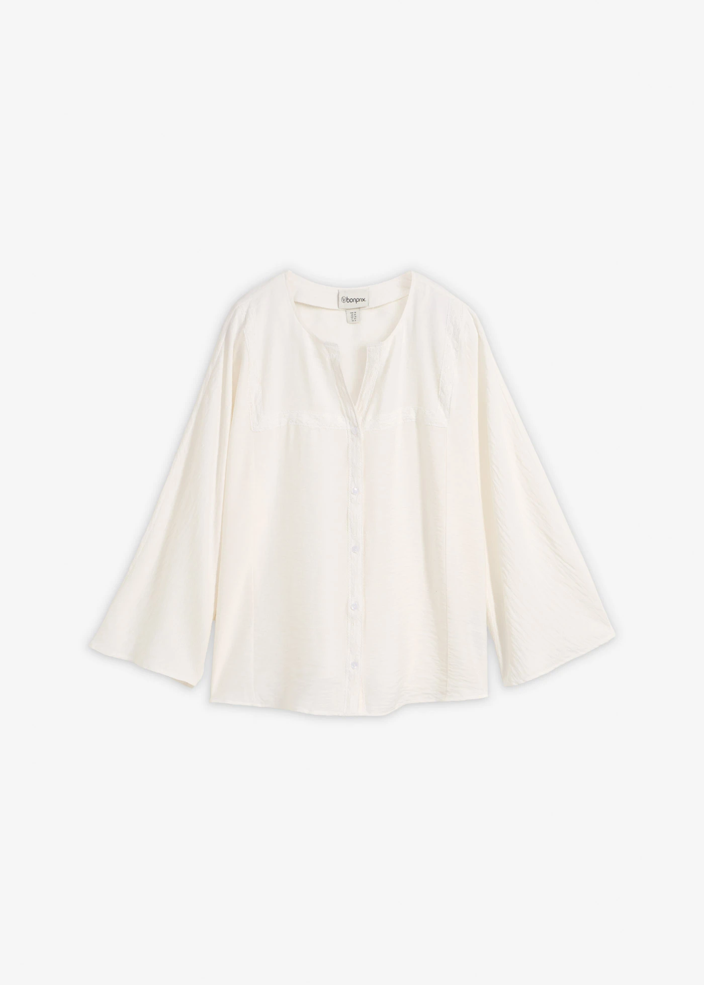 Bavlněná halenka se širokými rukávy • přírodní bílá • bonprix obchod