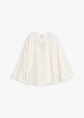 Bavlněná halenka se širokými rukávy • přírodní bílá • bonprix obchod