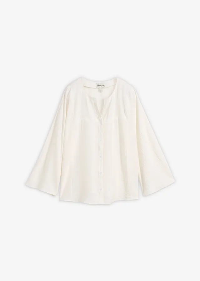 Blúzka z bavlny so širokými rukávmi