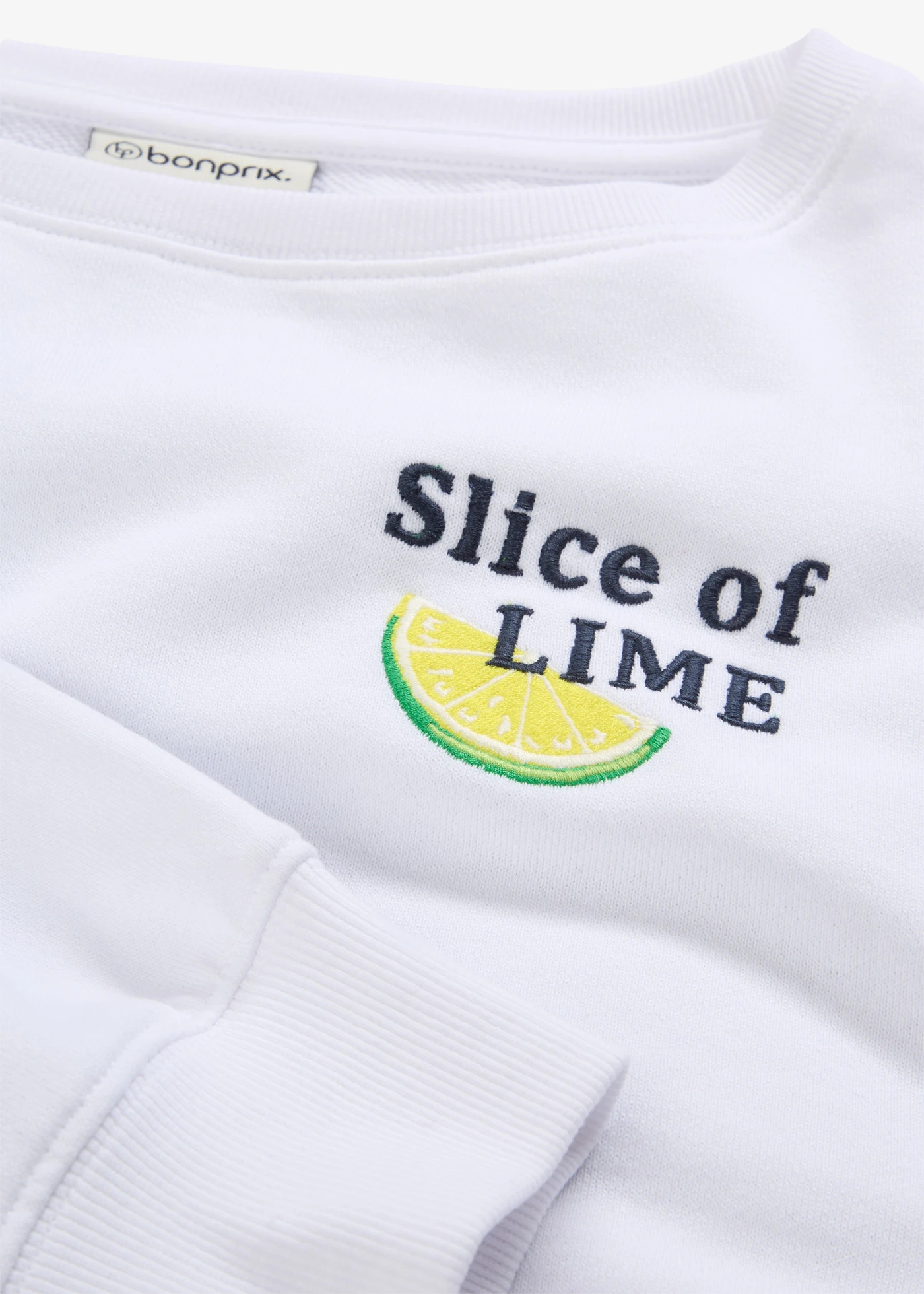 Szabadidőfelső tiszta pamutból • fehér • bonprix áruház