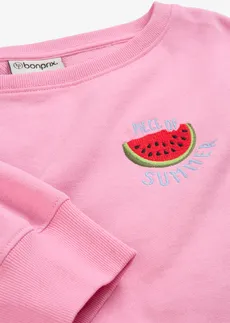 Bluza z czystej bawełny • jasnoróżowy • sklep bonprix