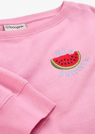 Mikina z čisté bavlny • růžová • bonprix obchod